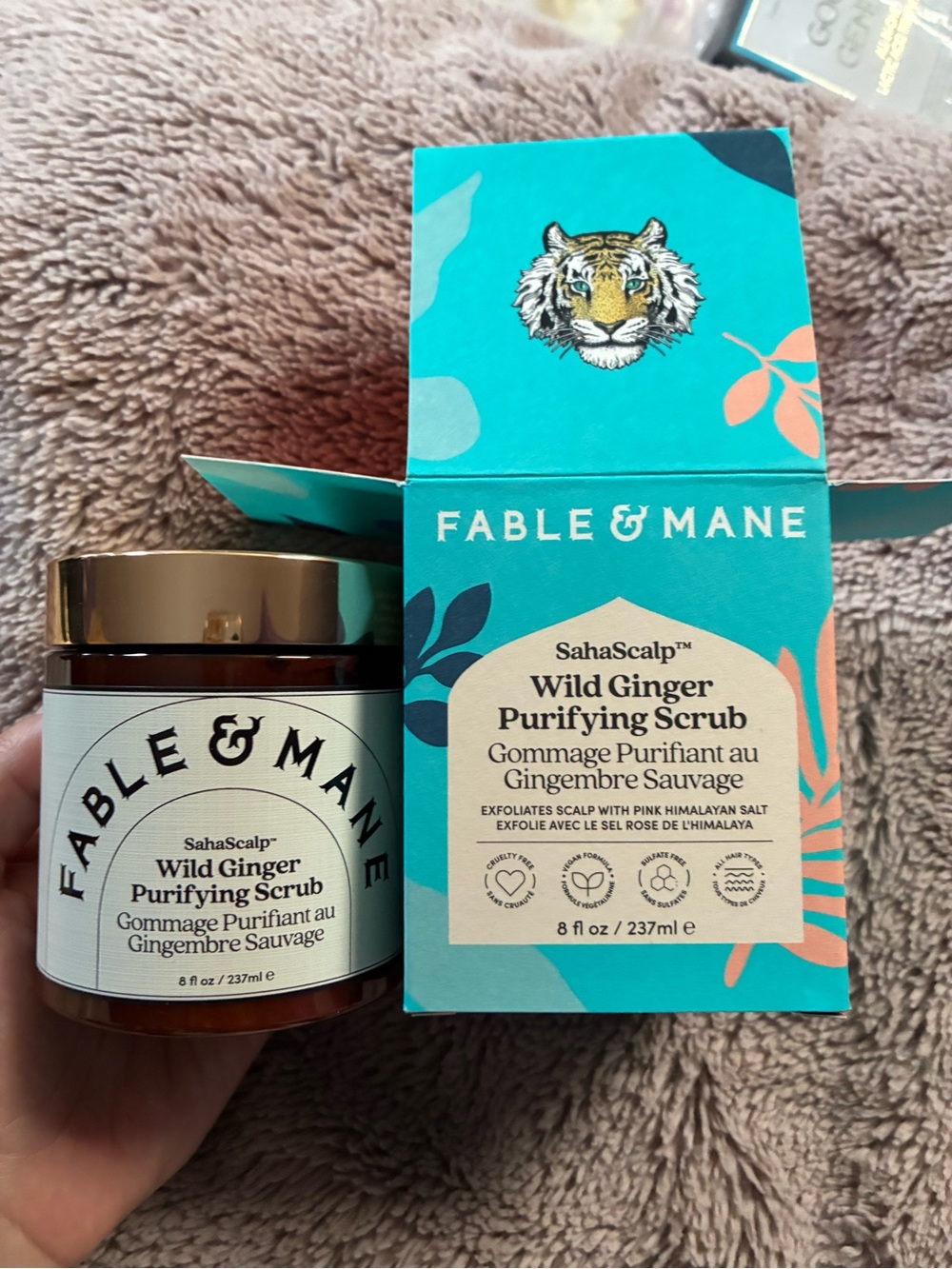 Fable & Mane Wild Ginger Purifying Scrub 8oz